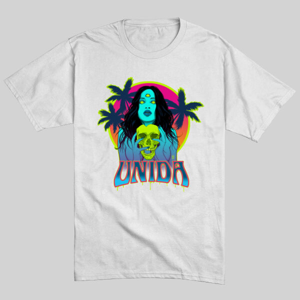 Unida Third Eye Mirage White Unisex T-Shirt Thumbnail